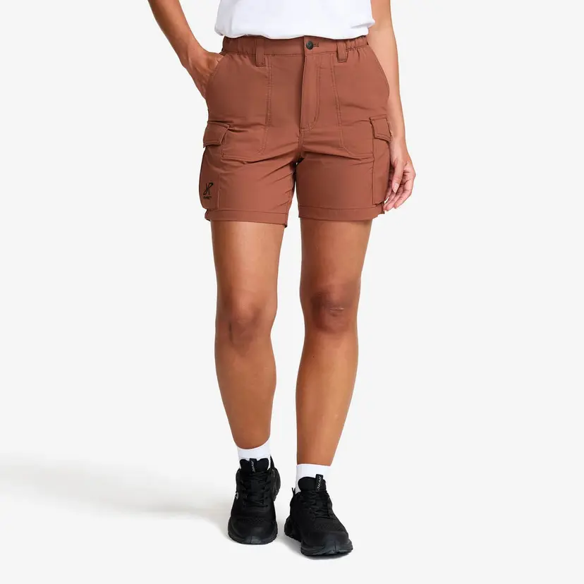 RevolutionRace Adventure Cargo Stretch Shorts Dame Pink Mahogany