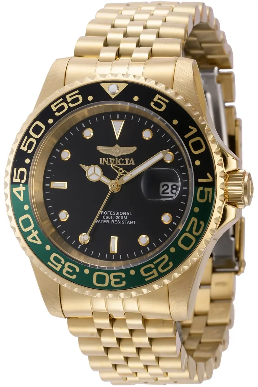 Invicta Invicta Herreklokke 44526 Pro Diver Sort/Gulltonet stål Ø40 mm