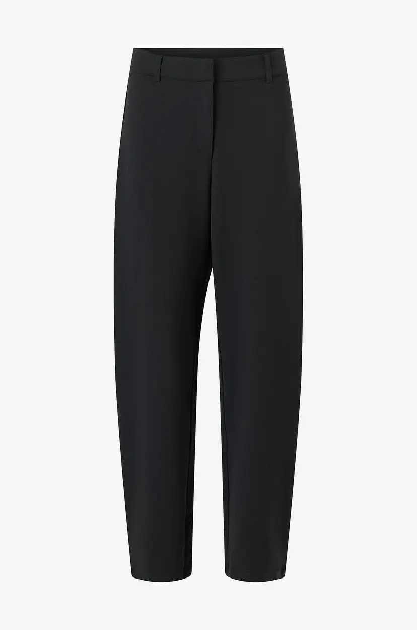 Bubbleroom Bukser Soft Suit Barrel Trousers - Svart