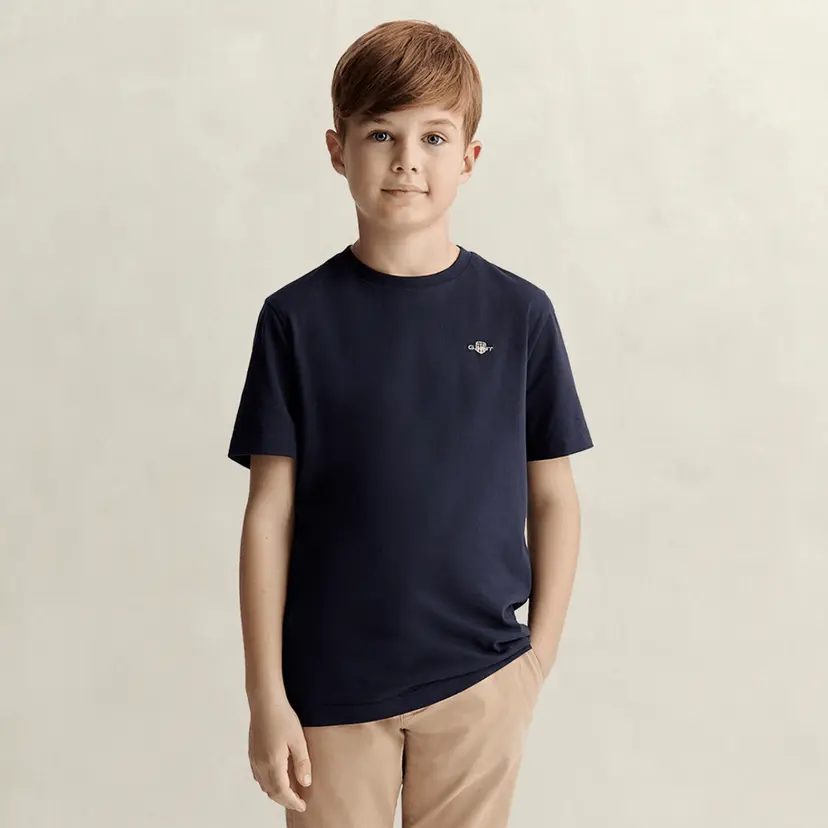 GANT Gant - T-skjorte Shield Jr SS Evening Blue