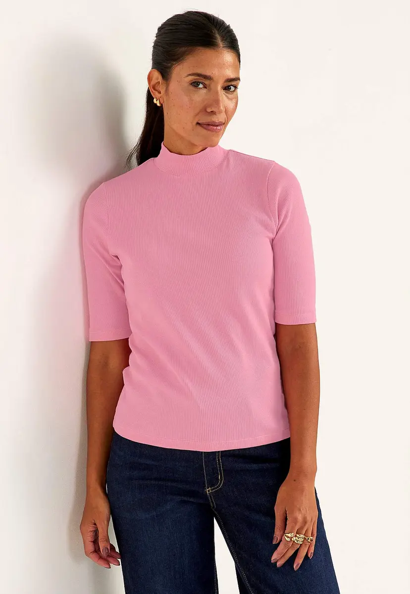Cellbes of Sweden Ribbet topp med pologenser