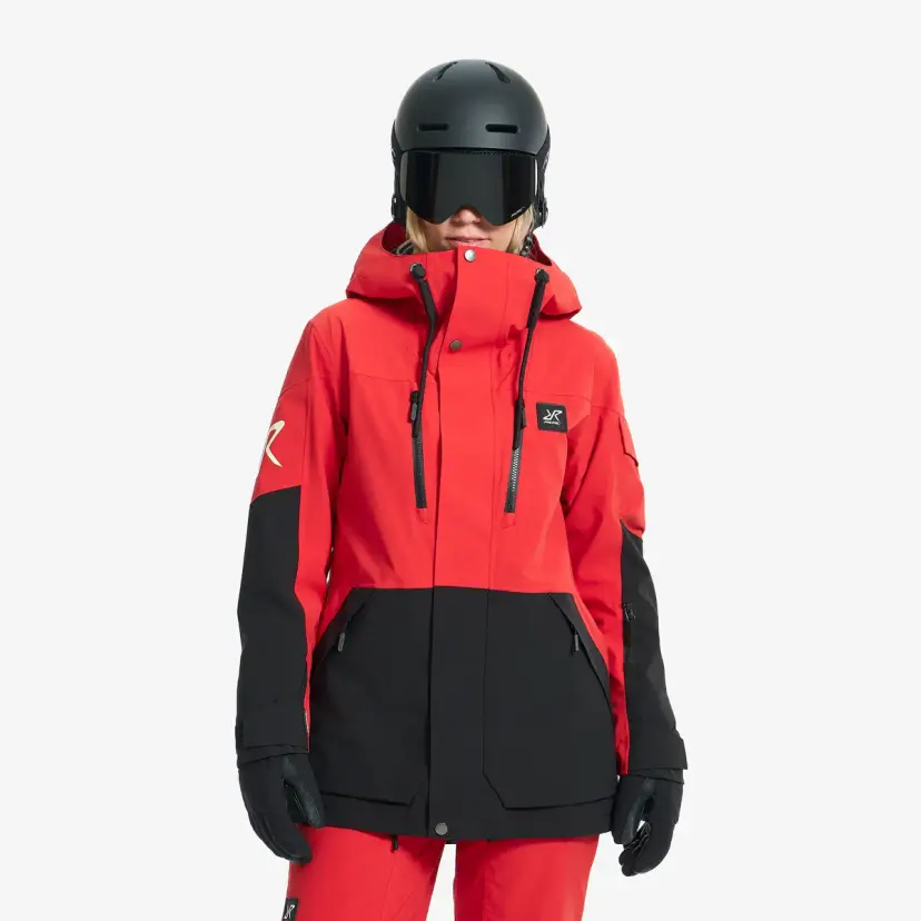 RevolutionRace AccXel 2L Ski Jacket Dame Aura Red/Black