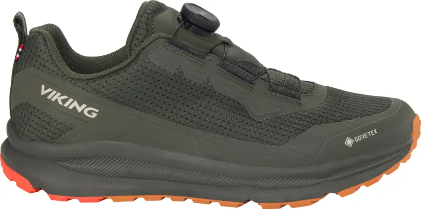 Viking Footwear Viking Footwear Men's Motion Low Gore-Tex Boa Pine/red