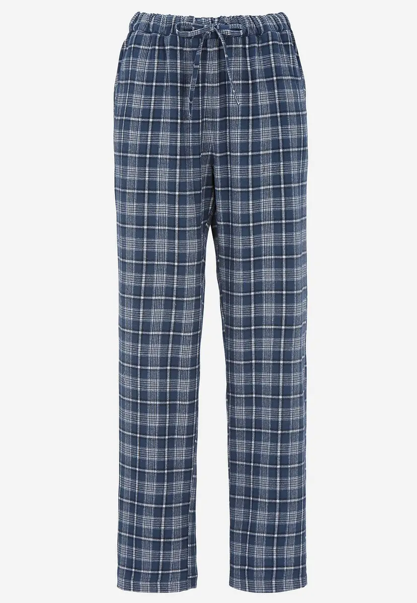 Cellbes of Sweden Rutete pyjamasbukser i flanell