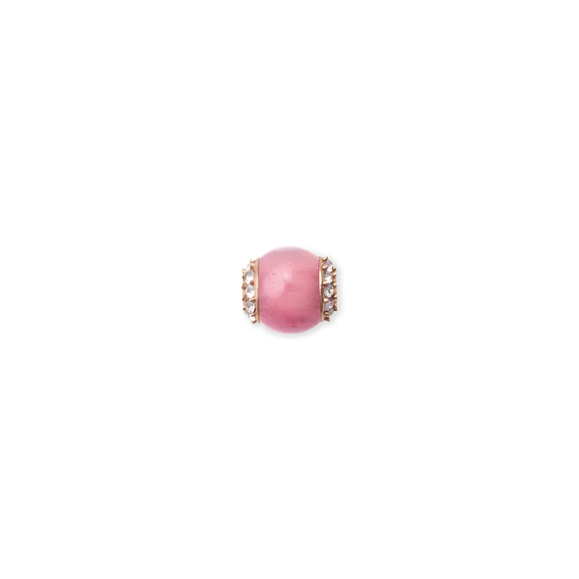 Daniel Wellington Rose Gold Charm Rhodonite Crystal Orb | DW