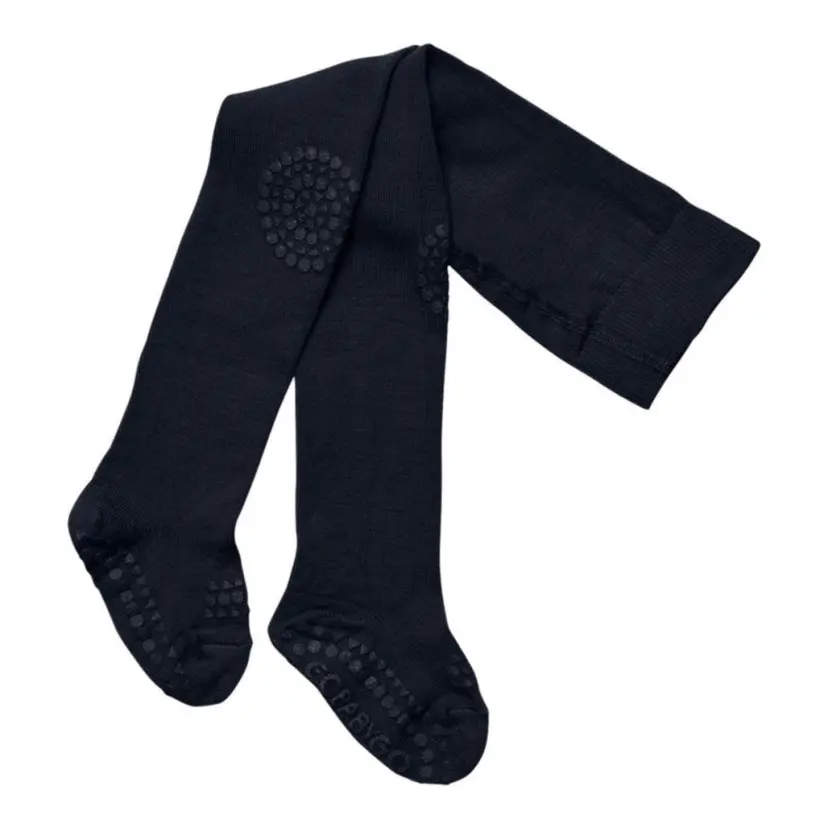 GoBabyGo GoBabyGo - Strømpebukse Ull Antiskli Midnight Blue