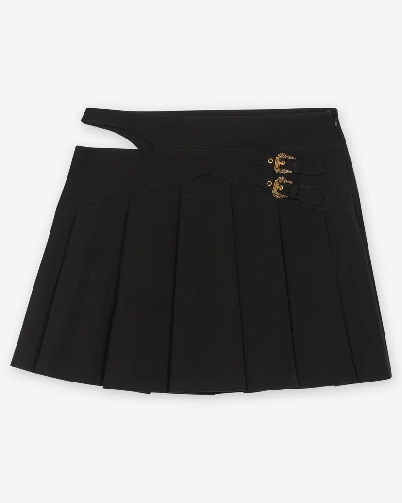 Versace Jeans Couture Versace Jeans Couture Buckles Basque Black Skirt