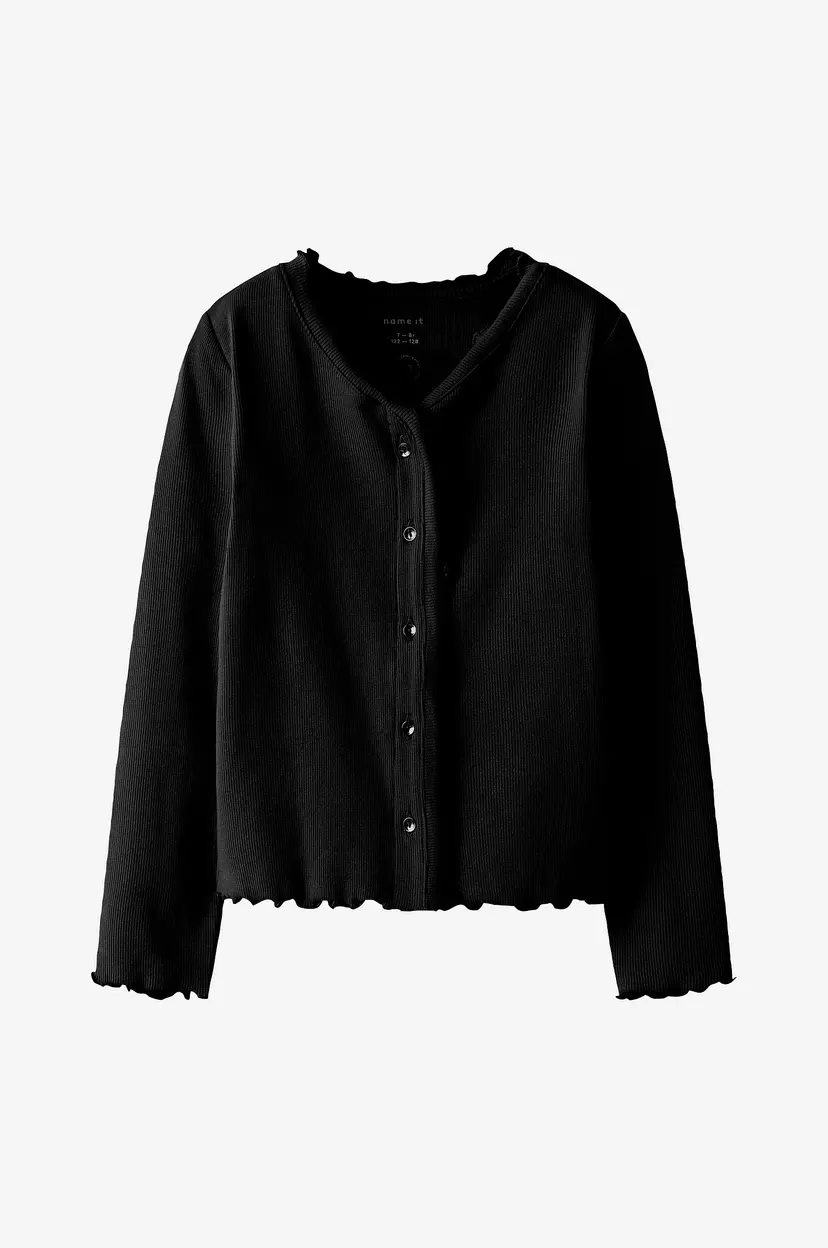 NAME IT Topp nkfBacdo LS Slim Short - Svart