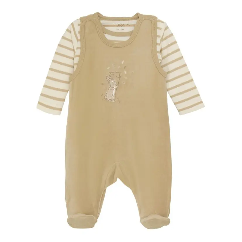 Fixoni Fixoni - Sett, Body & Sparkebukse Velour Sesame