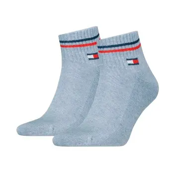 Tommy Hilfiger Tommy Men Uni TJ Iconic Quarter Socks Strømper 2P Lysblå Str 43/46