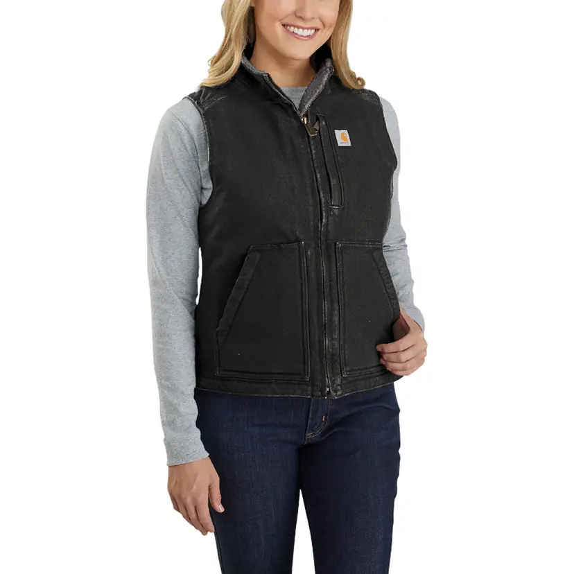 Carhartt Workwear Carhartt Workwear Carhartt W's Sherpa Lined Mock Neck Vest Black
