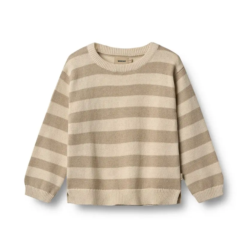 Wheat Wheat Knit Pullover Morgan Beige Stripe (98 /3 år)