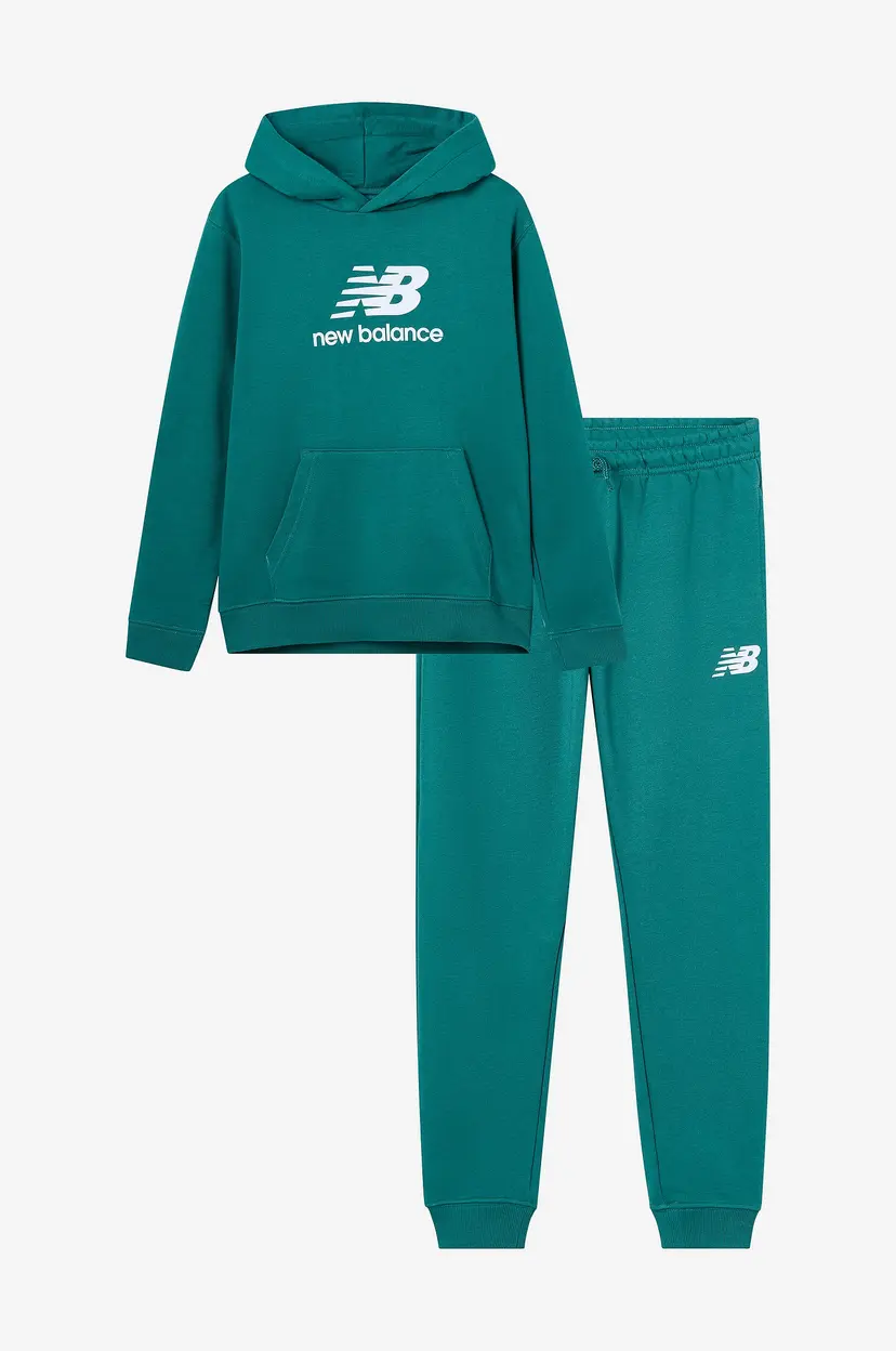 New Balance Sett FT Stacked Logo Hoodie & Jog - Grønn