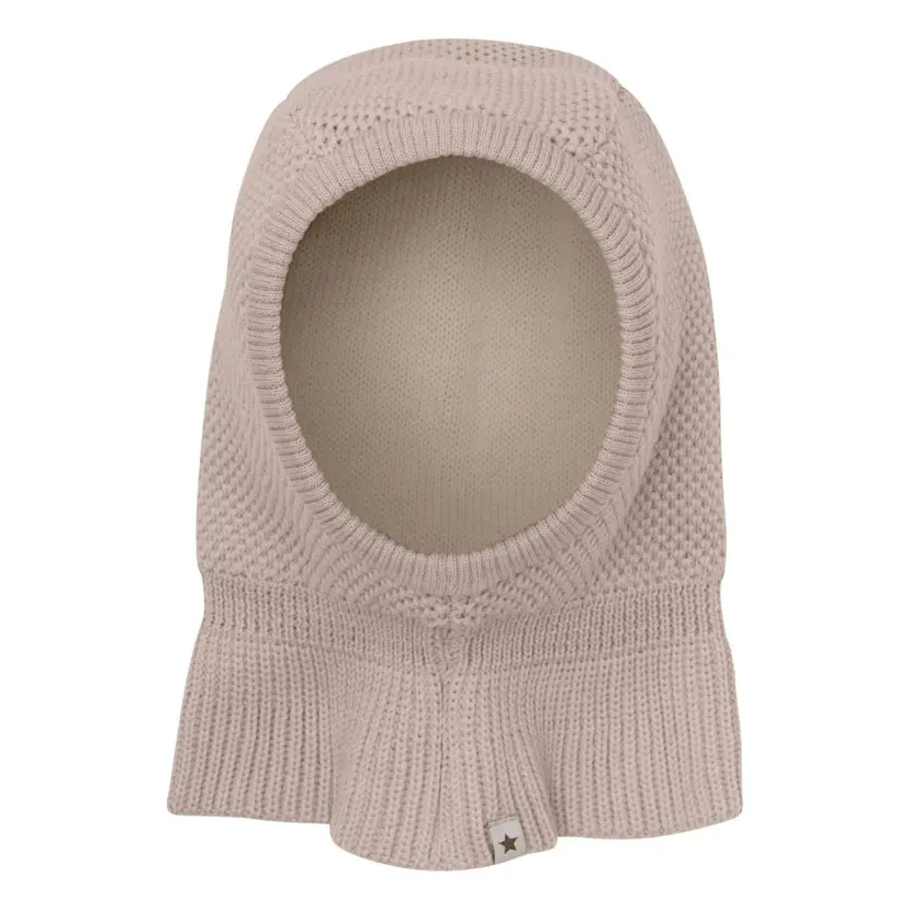 Huttelihut Huttelihut - Balaclava Strikket Ull 2-lags Camel Melange