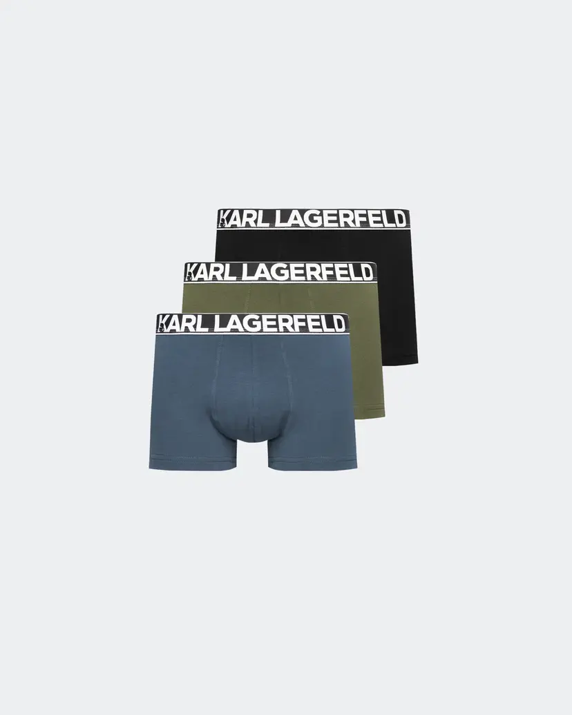 Karl Lagerfeld Karl Lagerfeld Bold Elastic Trunk Multicolour 3 Pack Boxers