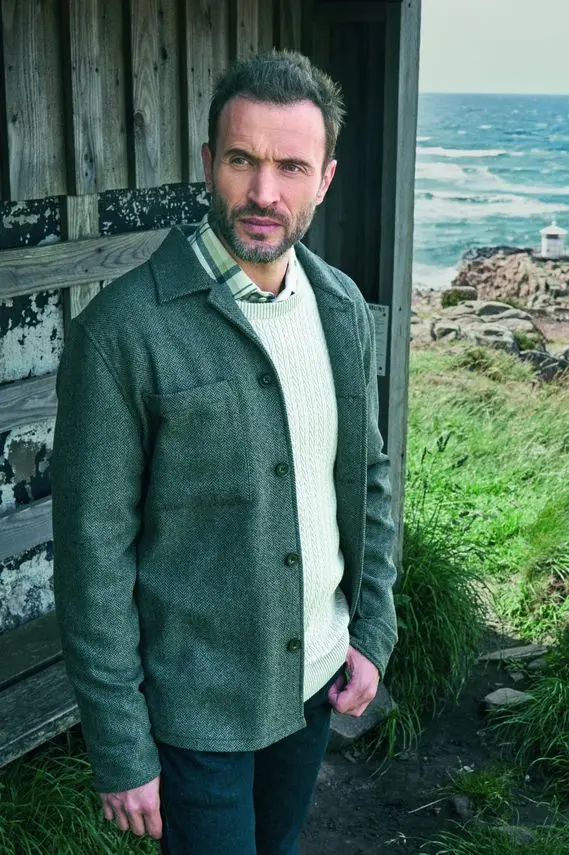 Gino Marcello Mens overshirt modern fit