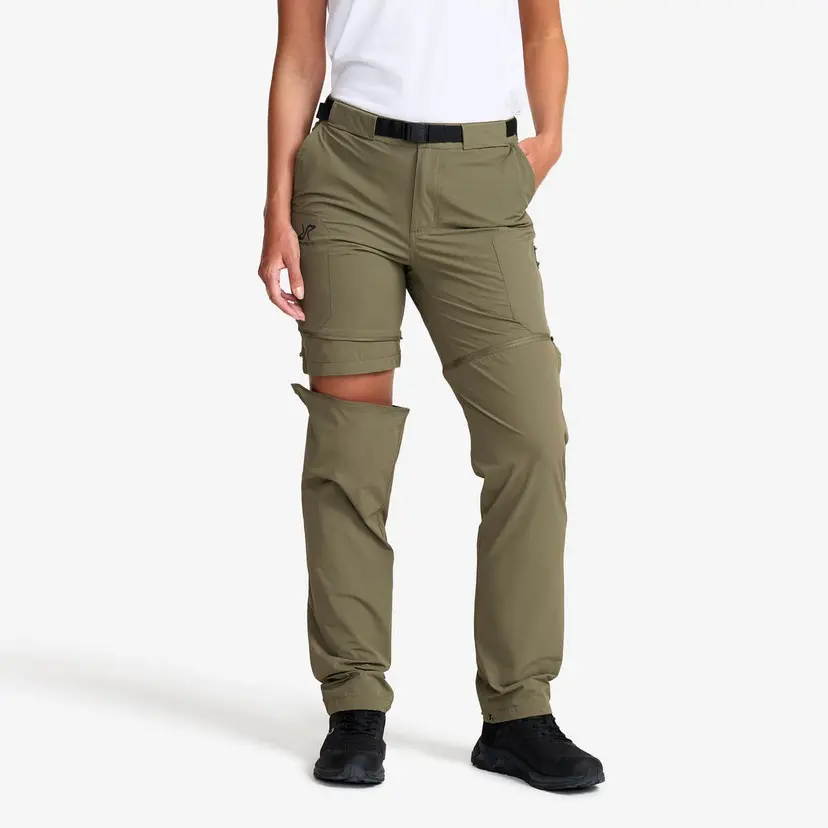 RevolutionRace Elevate Hiking Zip-off Pants Dame Kalamata