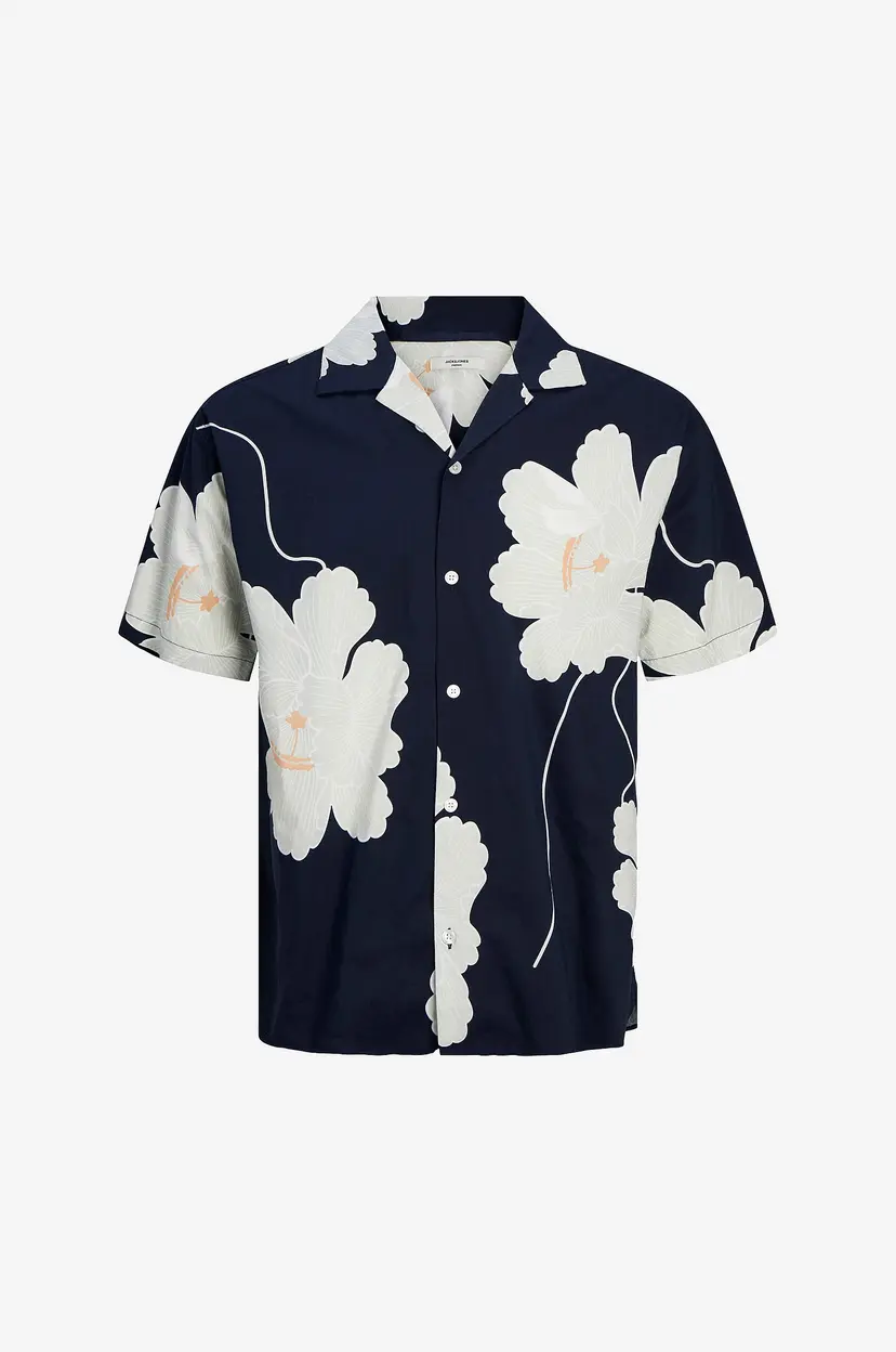 Jack & Jones Skjorte jprBlapalma Resort Shirt S/S - Blå
