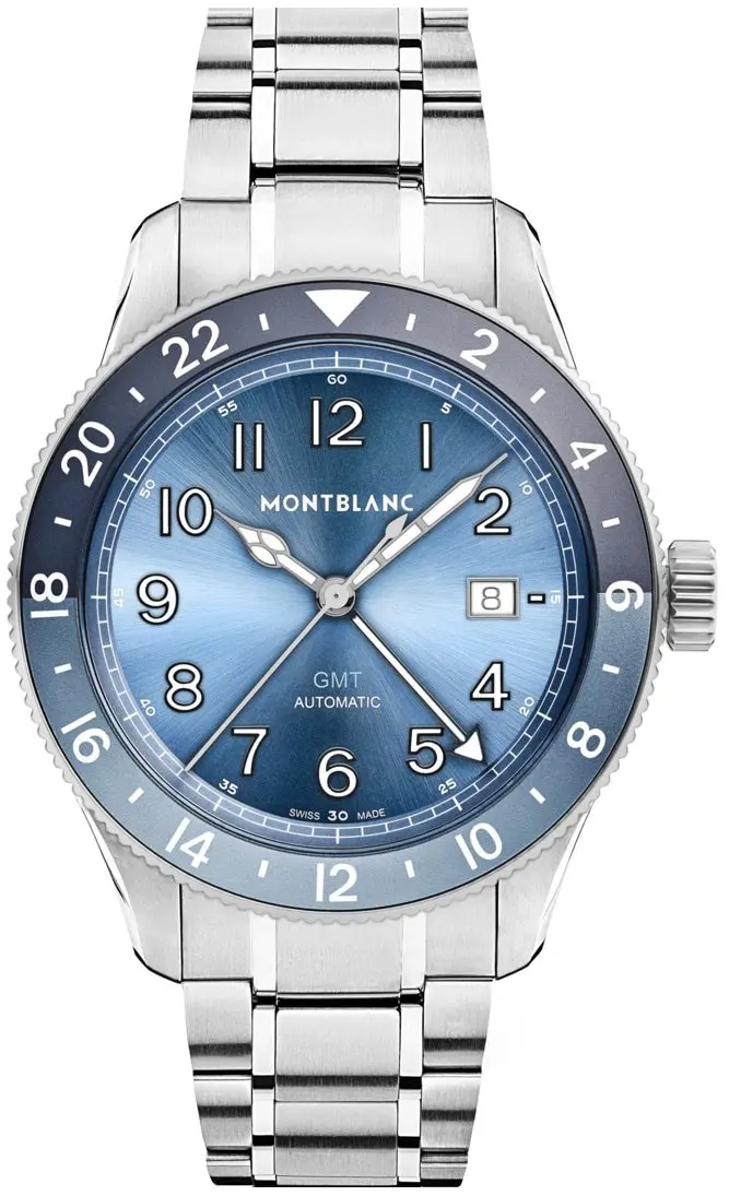 Montblanc Montblanc 1858 Herreklokke 136523 Blå/Stål Ø42 mm