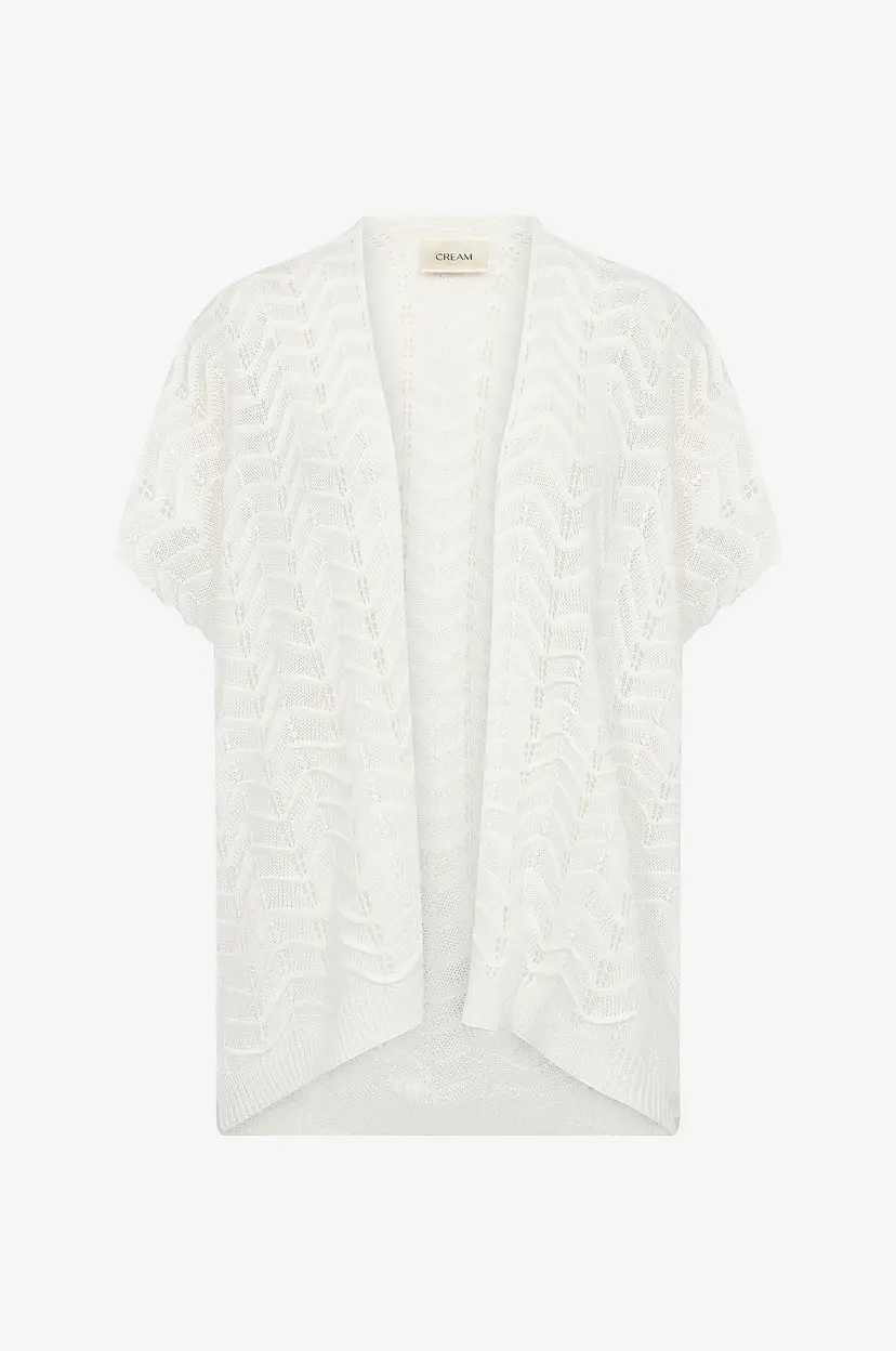 Cream Kardigan crDamo Knit - Hvit