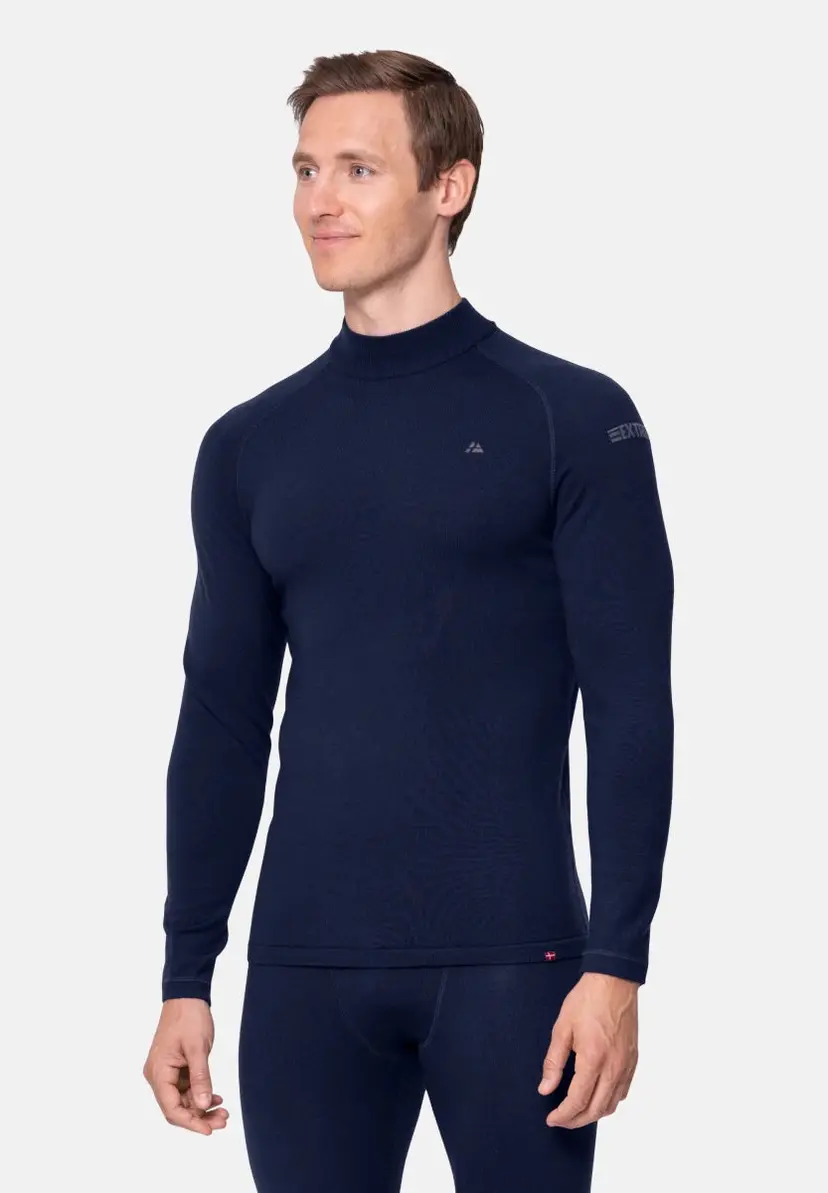 DANISH ENDURANCE EXTREME MERINO SKIUNDERTRØJE fra DANISH ENDURANCE, Marineblå, L