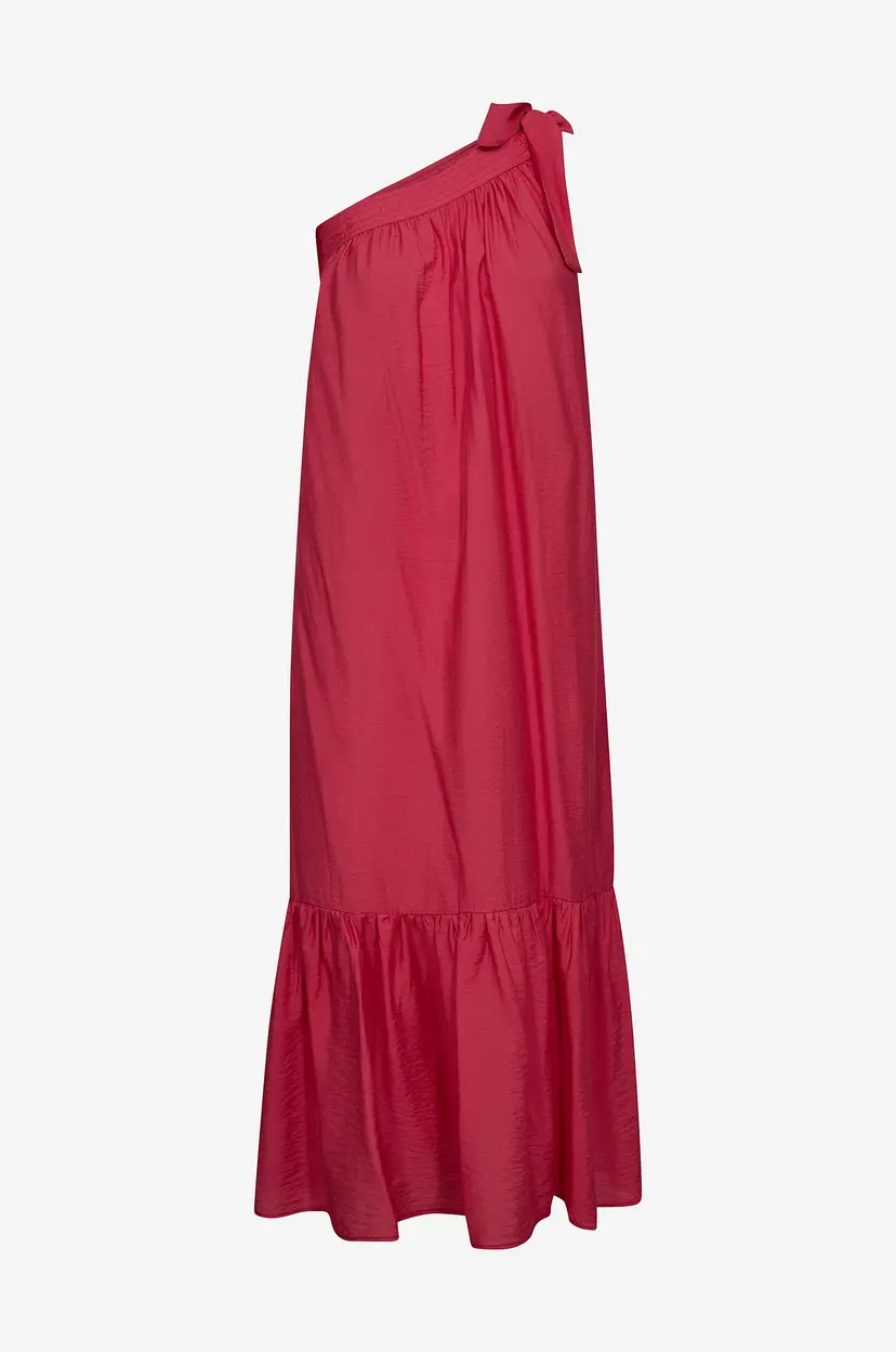 Co'couture Kjole Callum Asym Dress - Rød