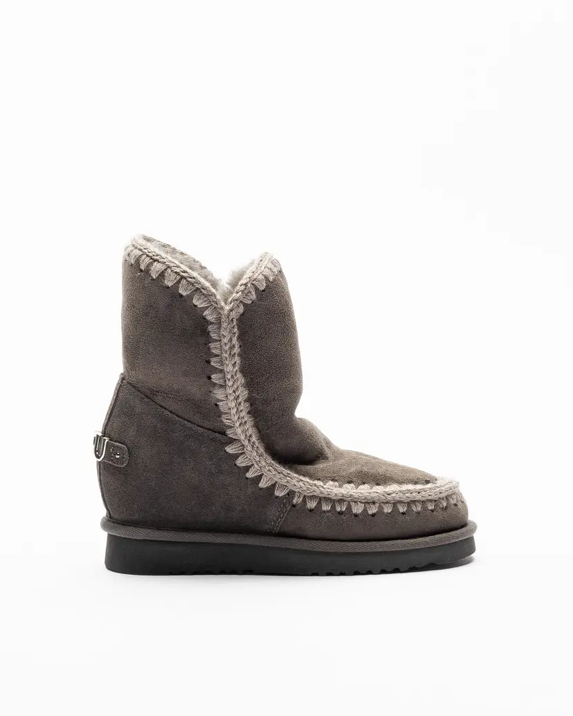 Mou Mou Inner wedge short Gray Wedge boots