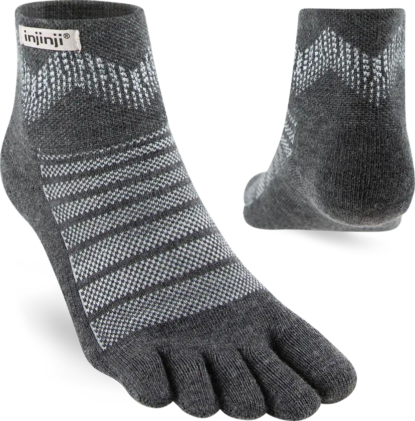 Injinji Injinji Outdoor Midweight Mini-Crew Wool Slate