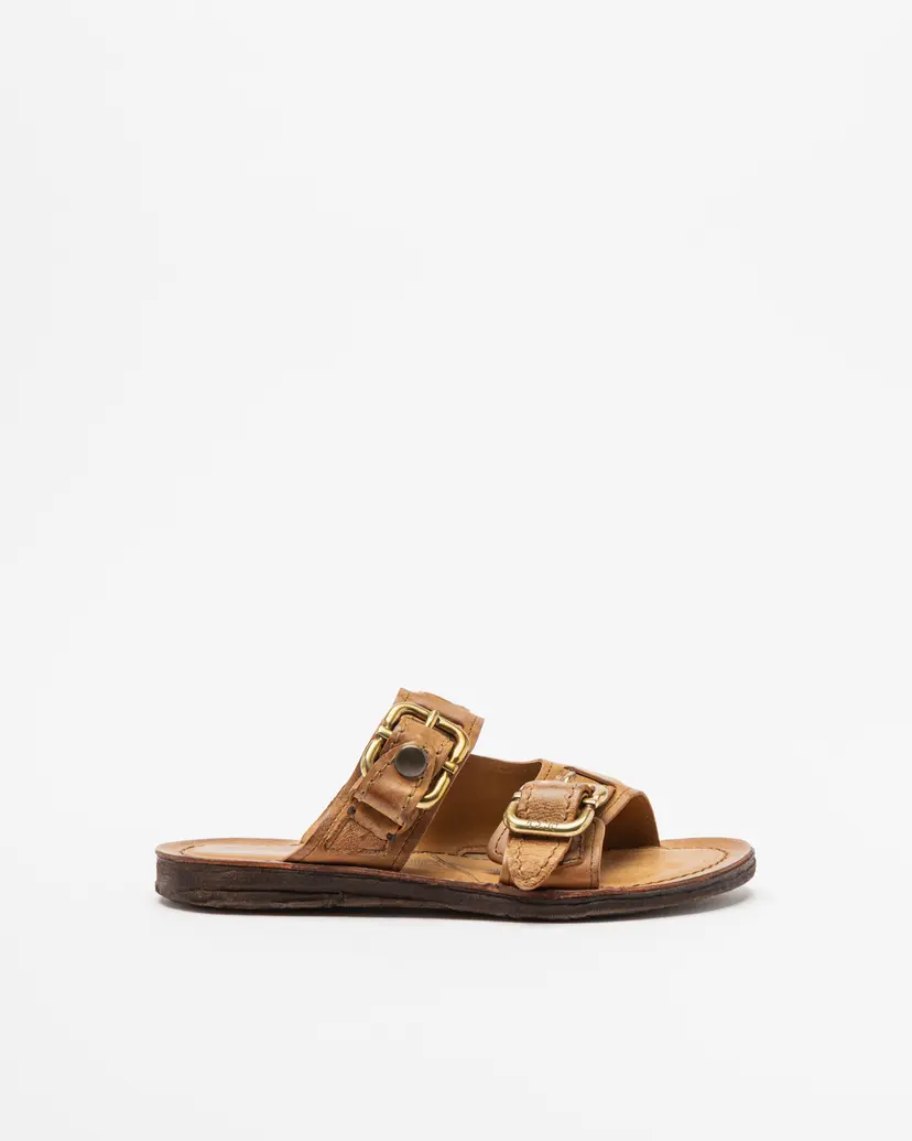 A.S.98 A.S.98 A16071 Camel Slide sandals