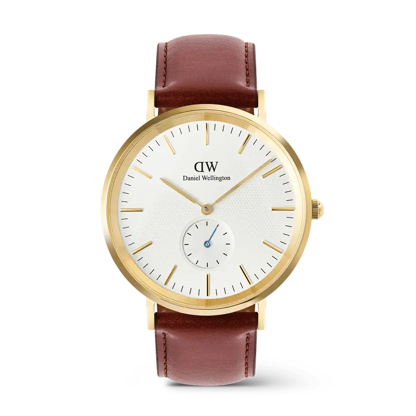 Daniel Wellington Gold 40mm Watch Classic Multi-eye St Mawes Off-white Sunray | DW