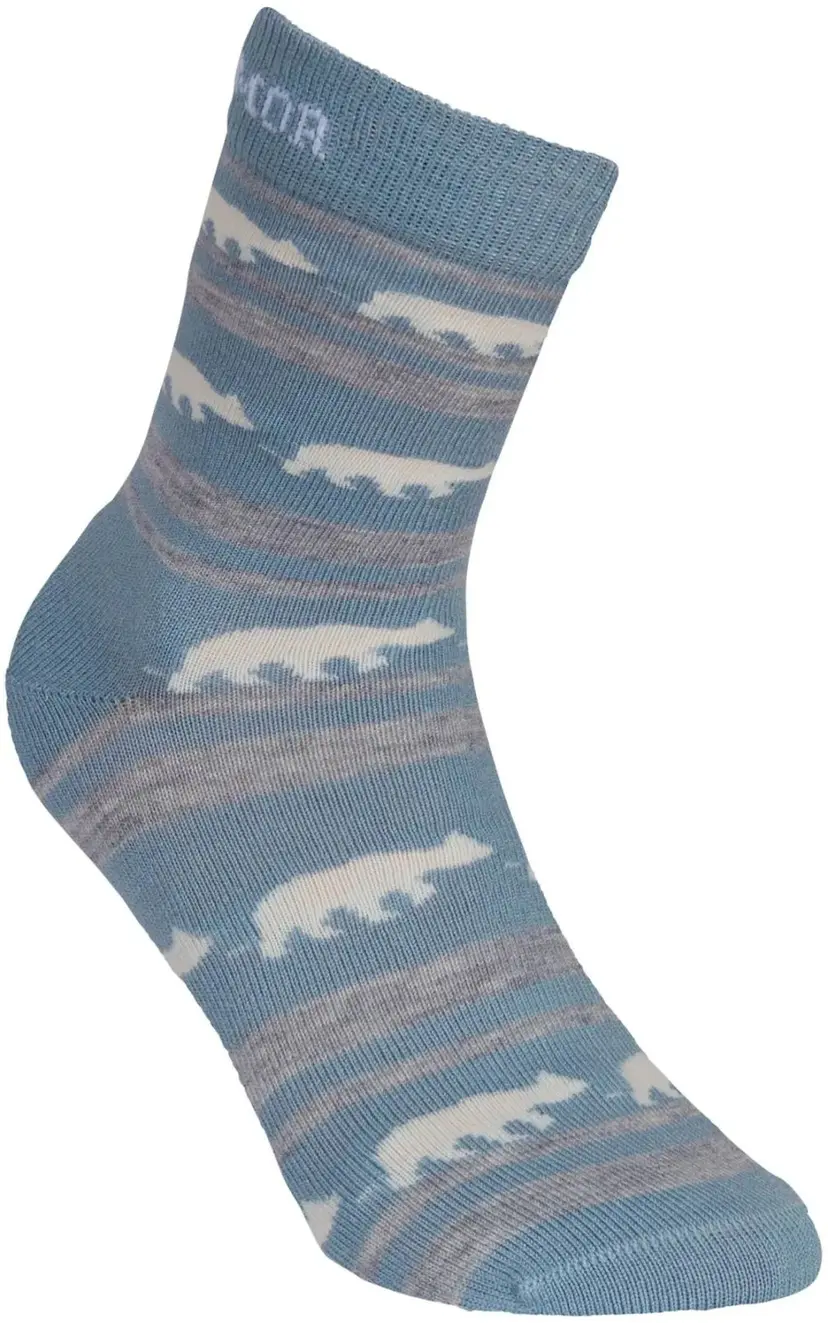 Gridarmor Gridarmor Striped Bear Merino Socks Blue Shadow