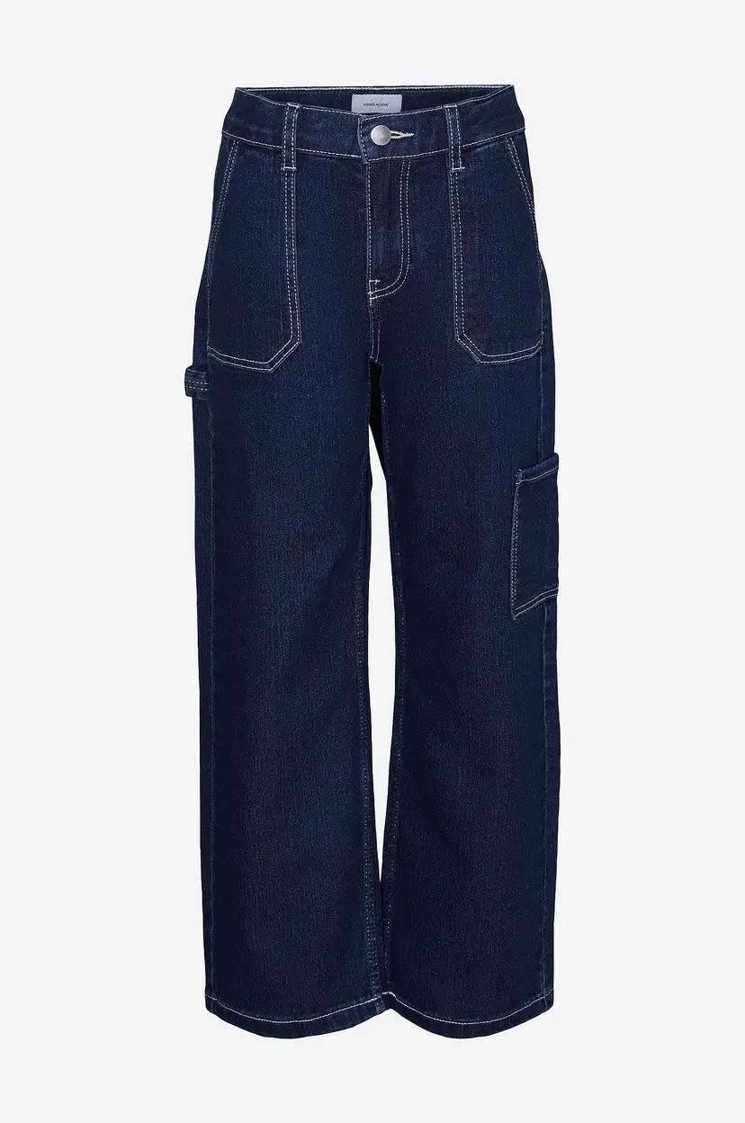 Vero Moda Girl Jeans vmAmber Stra Cargo Dnm Jeans Vi3396 - Blå