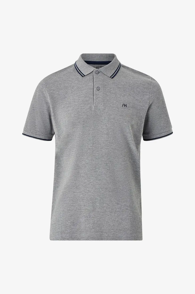 Selected Men Pologenser slhDante Sport SS Polo W - Grå