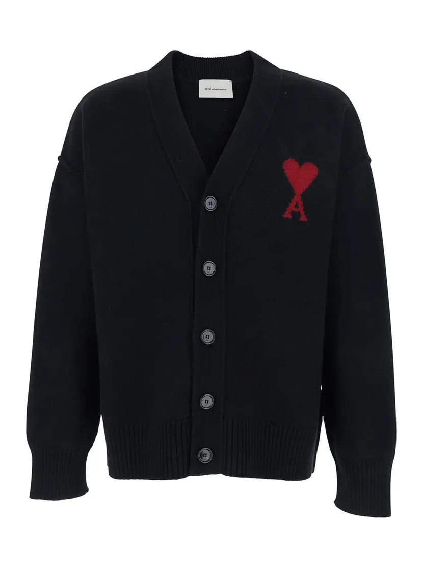 Ami Paris Ami Paris Cardigans – Svart