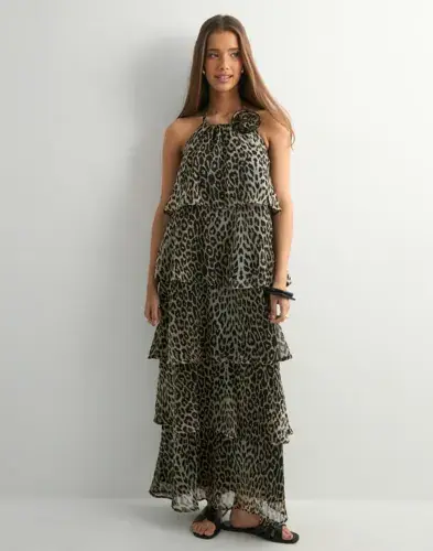 Pieces Pieces - Svart - Pcclara Sl Long Layred Dress Kca Bc