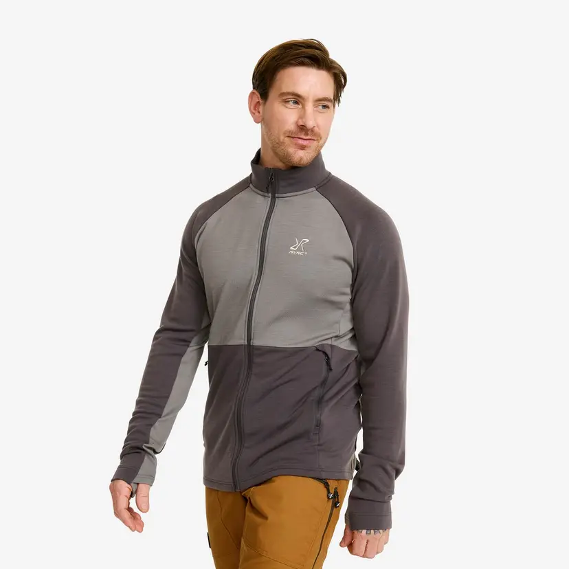 RevolutionRace Hill Fleece Herre Asphalt/Steel Gray