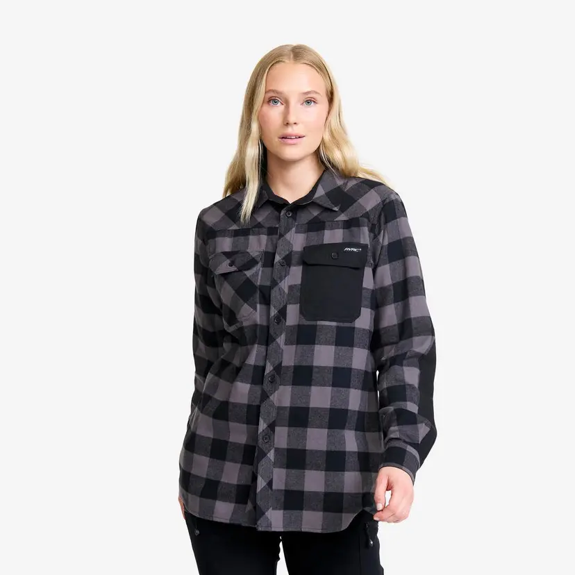 RevolutionRace Campfire Shirt Dame Black/Anthracite