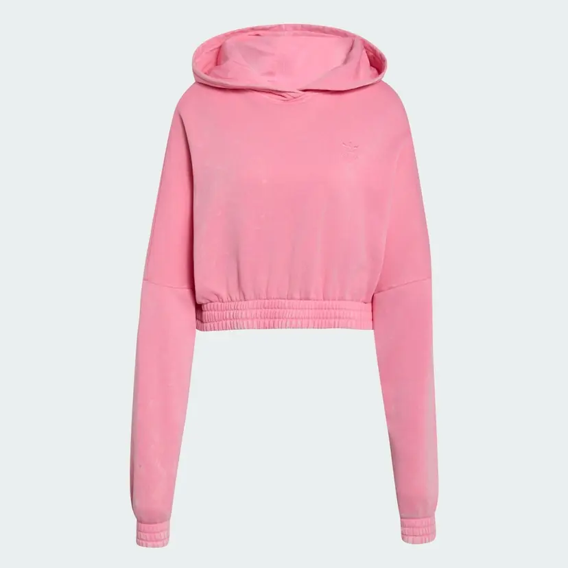 Adidas Acid-Wash Crop Hoodie