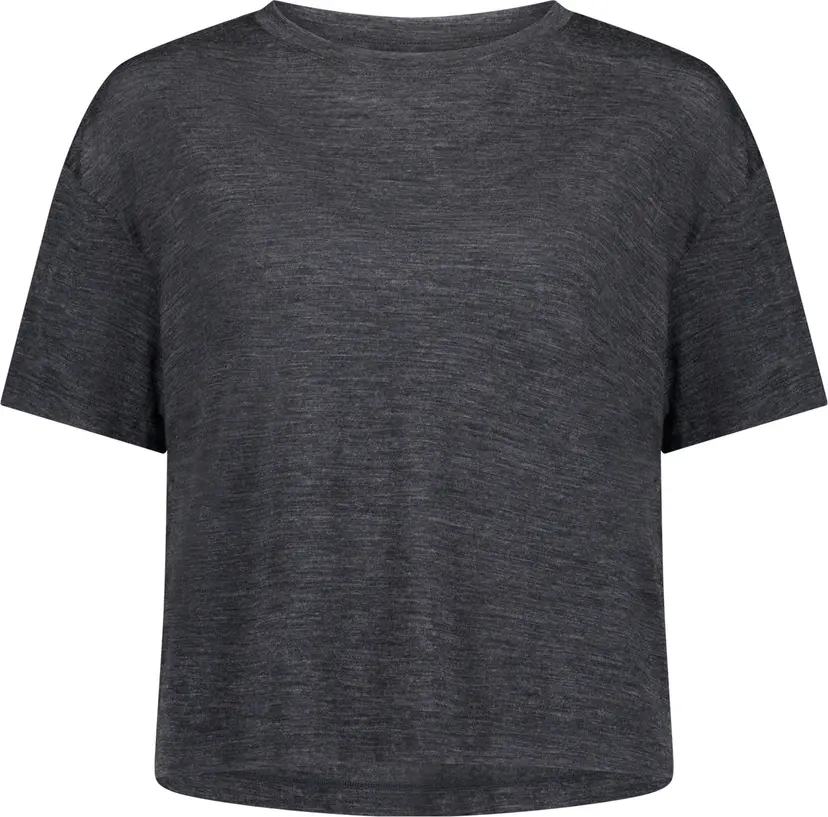 Mons Royale Mons Royale Women's Zephyr Merino Tencel™ Boxy T-Shirt Smoke