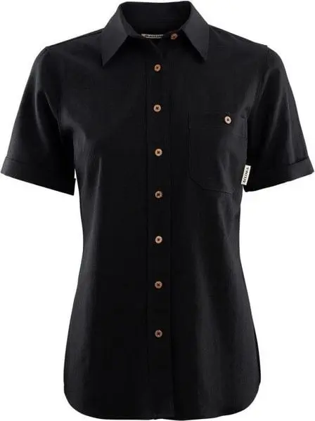 Aclima Aclima W's LeisureWool Short Sleeve Shirt Jet Black