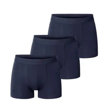 Bread & Boxers Bread and Boxers Boxer Briefs 3P Marine økologisk bomull X-Small Herre