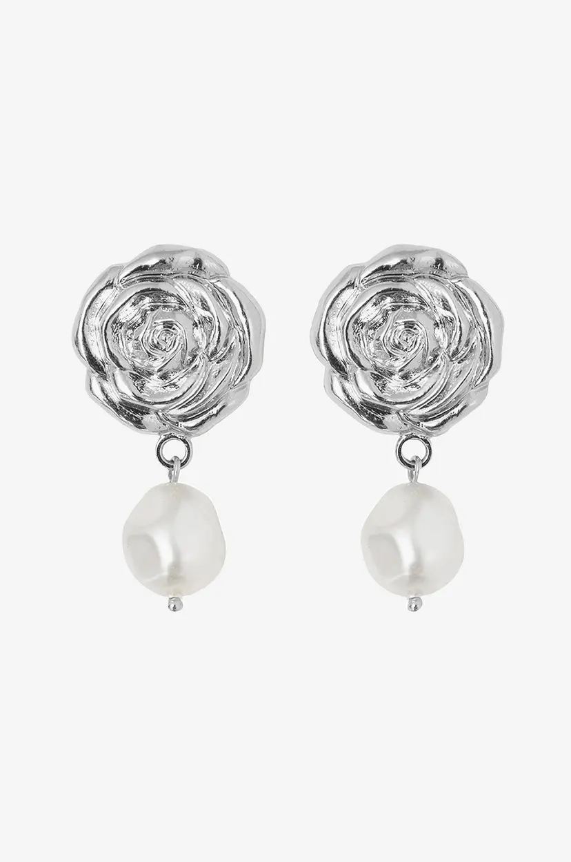 Caroline Svedbom Øredobber Rosita Pearl Earrings - Sølv
