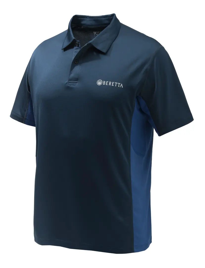 Beretta Beretta Unisex Flash Tech Polo Blue Total Eclipse