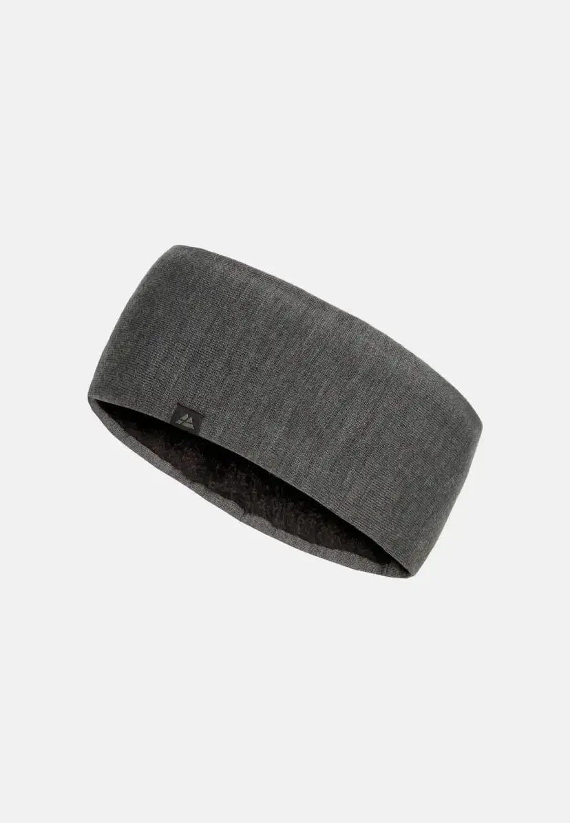 DANISH ENDURANCE MERINO FLEECE PANDEBÅND fra DANISH ENDURANCE, Mørkegrå, L/XL, Varmt og Komfortabelt