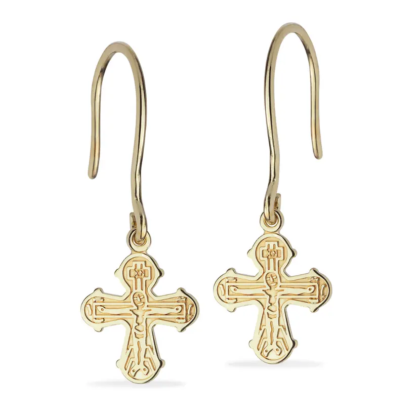 Scrouples Scrouples - Dagmarkors ørebøjler i forgyldt sølv 10x13mm - 165862
