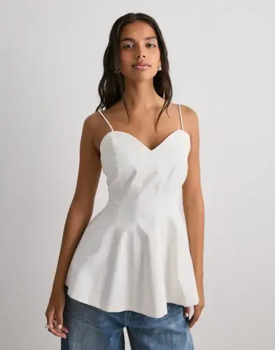 Vero Moda Vero Moda - Hvit - Vmsine Sl Cotton Top