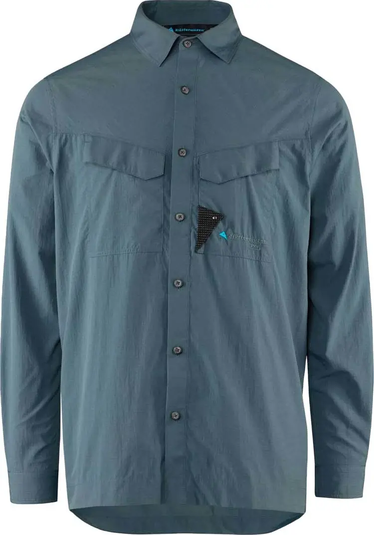 Klättermusen Klättermusen Men's Syn Long Sleeve Shirt Thistle Blue