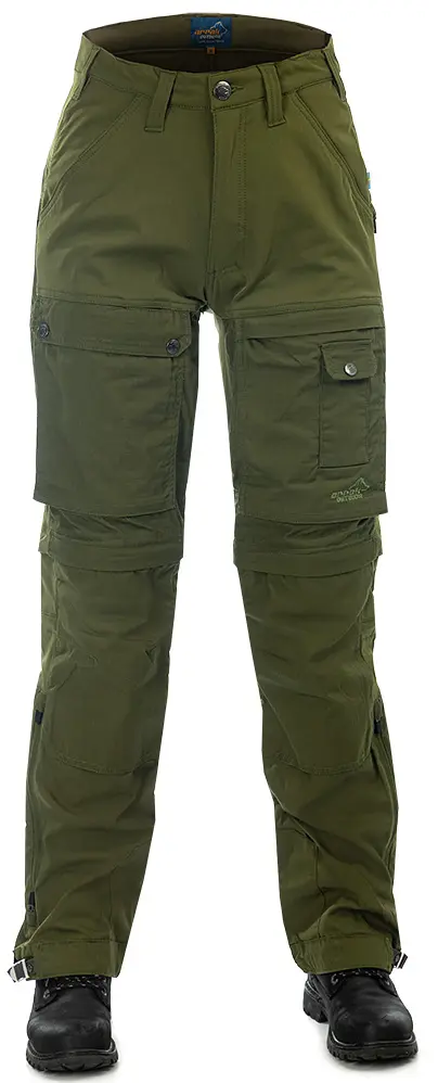 Arrak Outdoor Arrak Outdoor Arrak W's Flexible Zip Off Pant Green