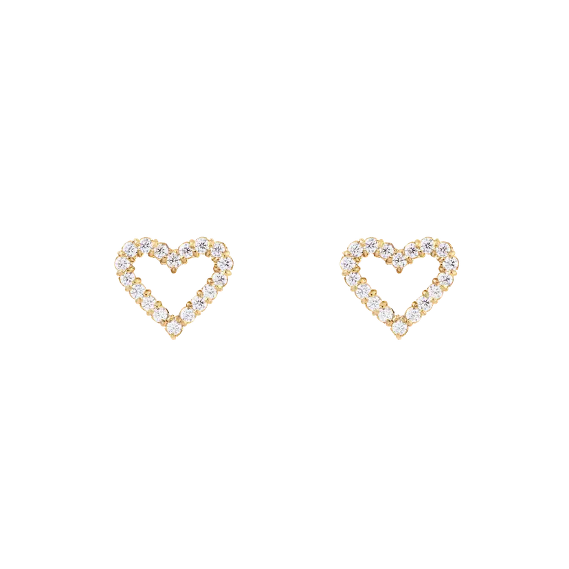 Daniel Wellington Gold Earrings Mirelle Heart | DW