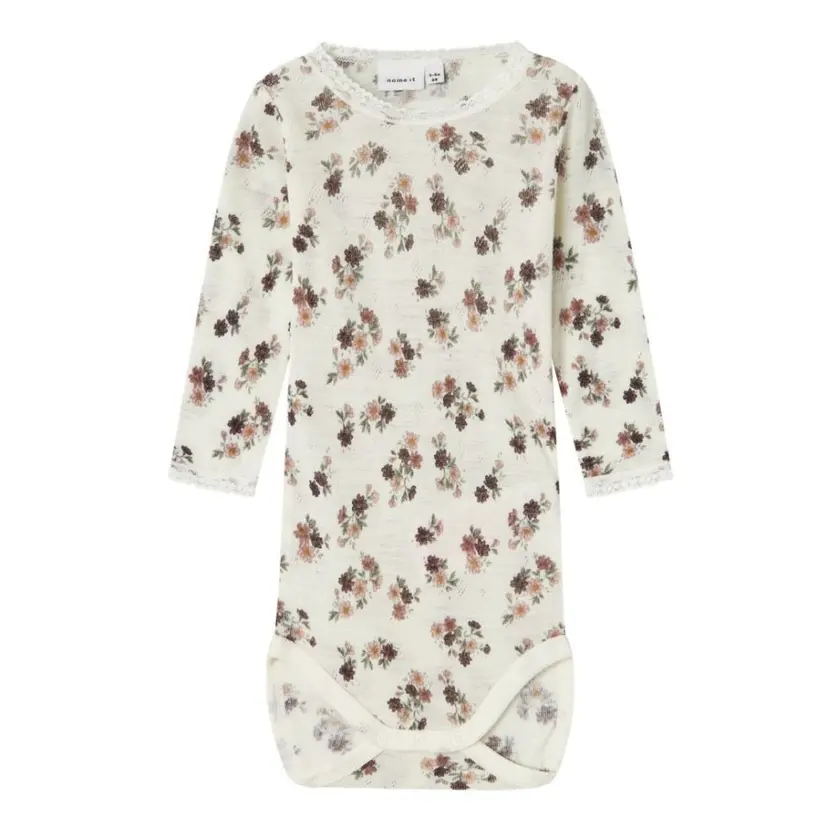 NAME IT Name It - Body Ull Wang Snow White Blomster